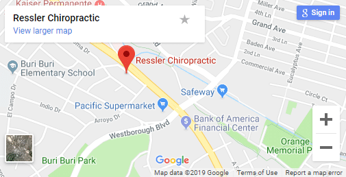 Map of South San Francisco Chiropractors